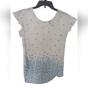 Lily White Top Blouse Size Medium